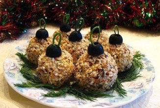 Праздничная закуска "Ёлочные шары"