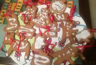 Имбирные печенья на елку