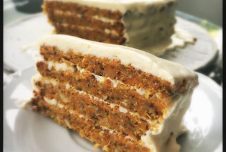 Морковно-ореховый торт с маскарпоне)