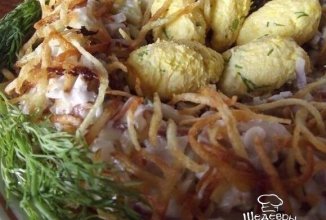 Салат "Гнездо глухаря"