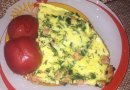 Омлет с сосисками