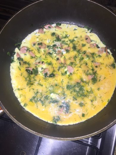 Омлет с сосисками - Шаг 2