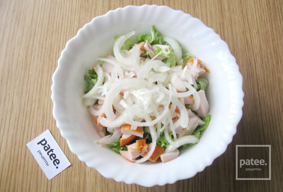 Салат с копченой курицей и сырными шариками - Шаг 8