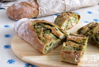 Багеты с оливками и зеленью