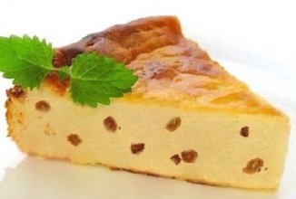 Яблочный творожник на кефире