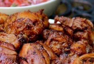 Пряная курица в белом вине