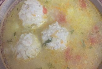 Супчик с куриными тефтельками