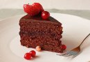 Шоколадно-клюквенный торт