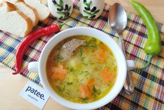 Рассольник с индейкой