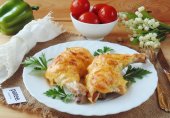Куриные окорочка под сыром в духовке
