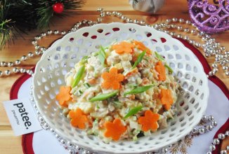 Салат "Оливье" с говядиной