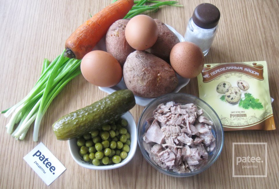 Салат "Оливье" с говядиной - Шаг 1