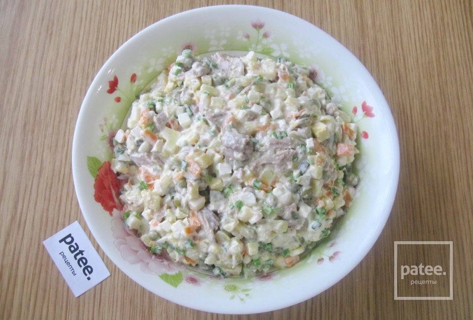 Салат "Оливье" с говядиной - Шаг 11