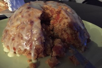 Рождественский пирог "Пятнистый дик"