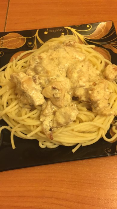 Курица с грибами в сливках) - Шаг 1