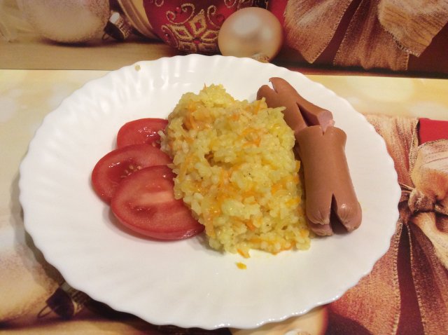 Рис с морковкой и луком