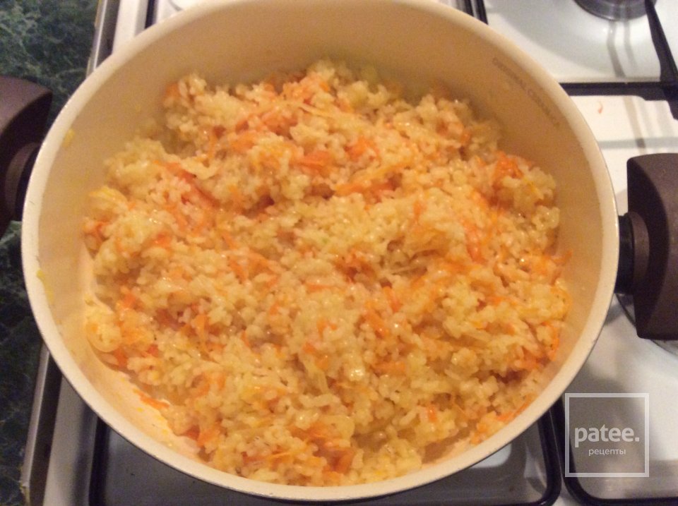 Рис с морковкой и луком - Шаг 4
