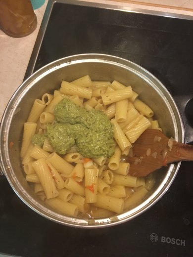 Паста с соусом песто и пармезаном - Шаг 7