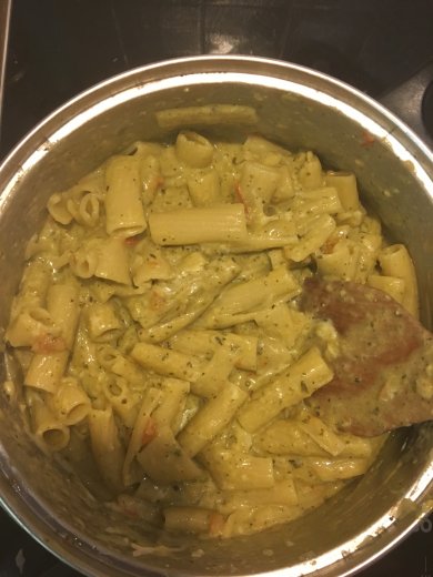 Паста с соусом песто и пармезаном - Шаг 9