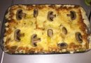Лазанья с фаршем и сливочно грибным соусом