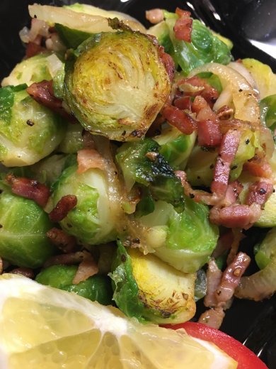 "Мадмуазель Брюссель" брюссельская капуста с беконом на скорую руку. - Шаг 7