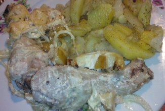 Куриное мясо,запеченное в маринаде