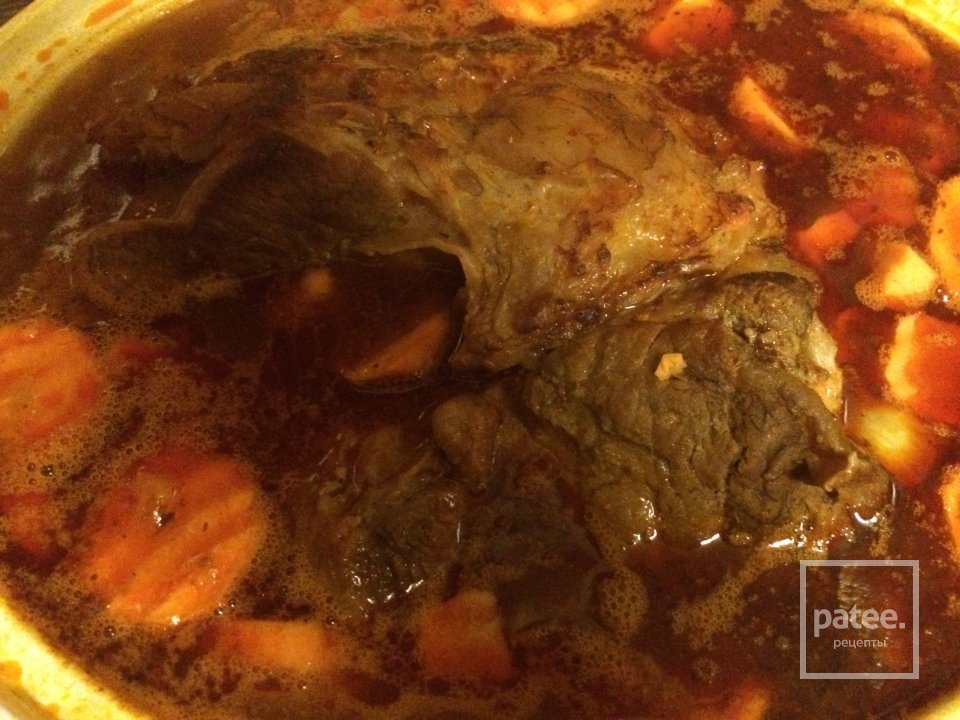 Говядина с морковью по-бургундский. - Шаг 8