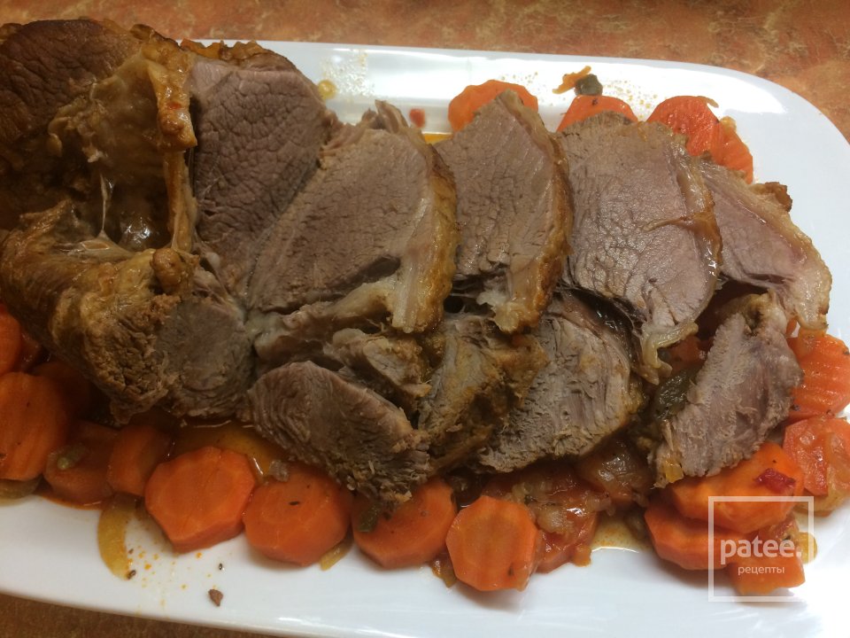 Говядина с морковью по-бургундский. - Шаг 10