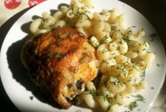 Бедрышки,запеченые под сыром