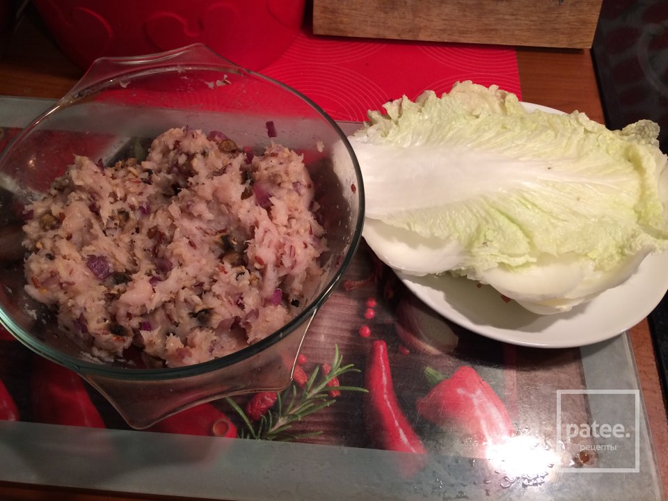 Голубцы из пекинской капусты с грибами и курицей - Шаг 3