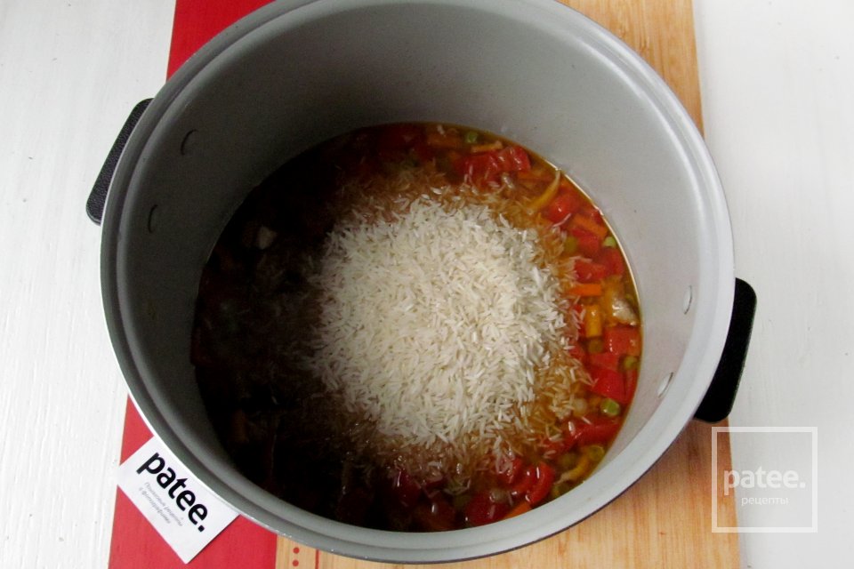 Говядина с овощами и рисом в мультиварке - Шаг 11