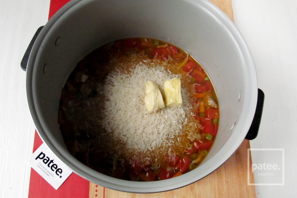 Говядина с овощами и рисом в мультиварке - Шаг 12