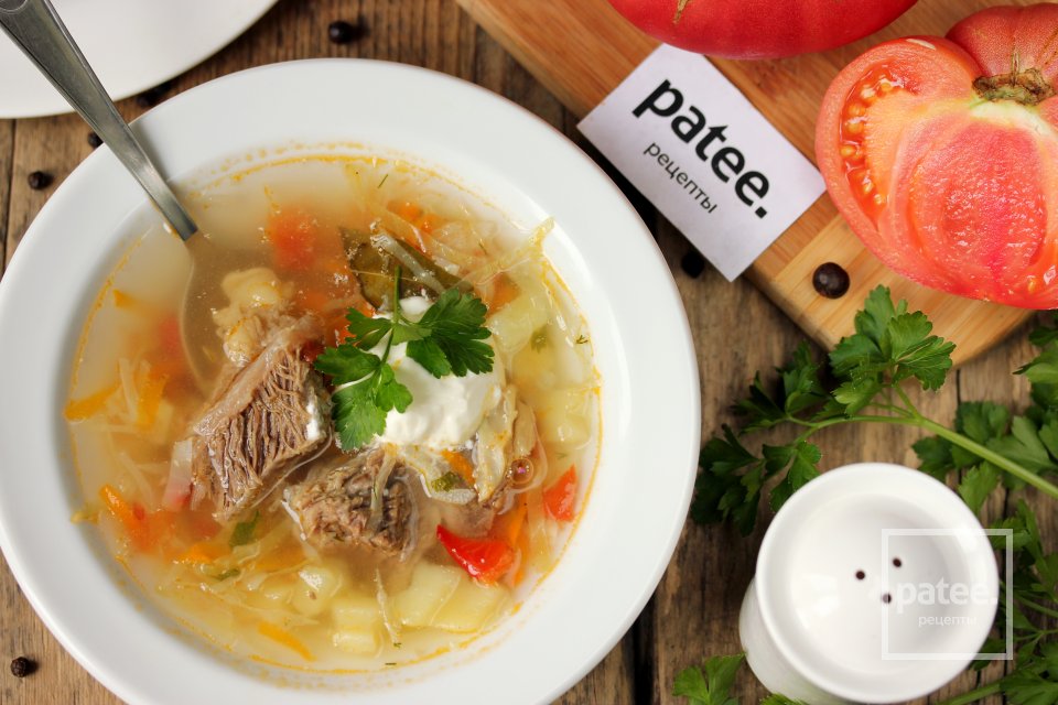 Суп с говядиной и капустой - Шаг 21