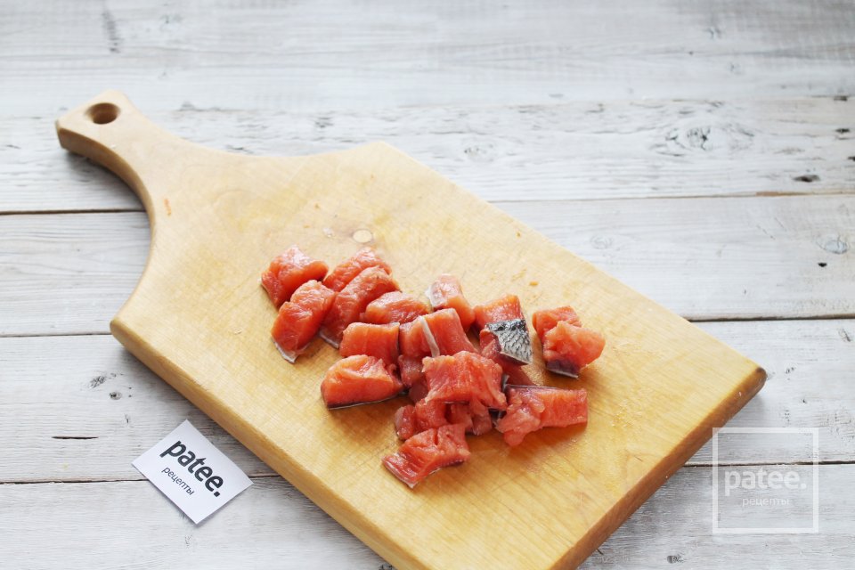 Сырный суп с лососем и кедровыми орешками - Шаг 10