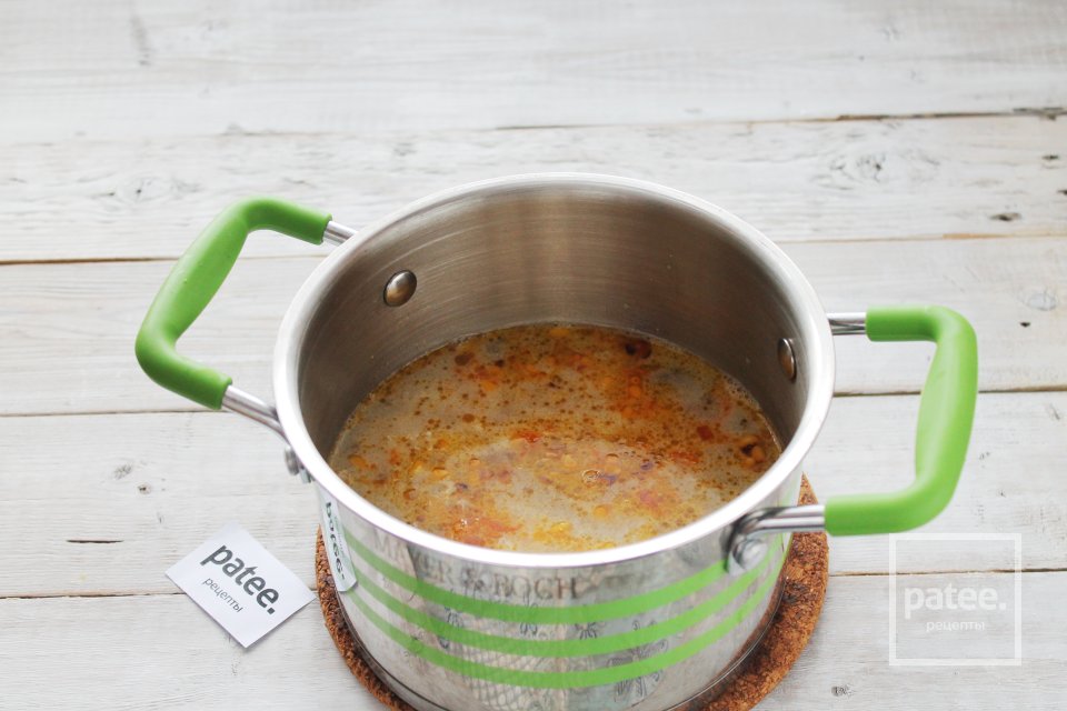 Сырный суп с лососем и кедровыми орешками - Шаг 13
