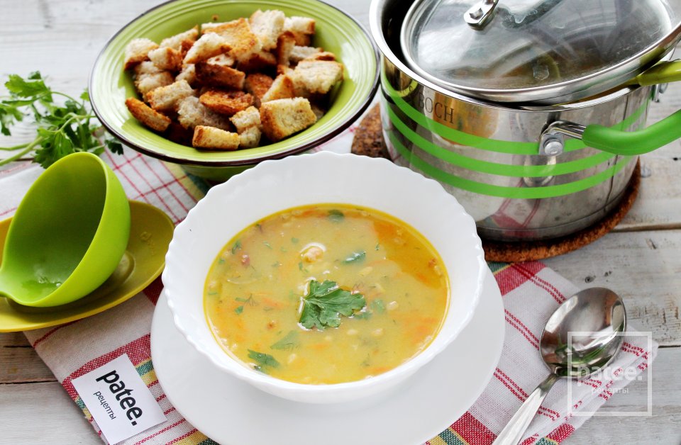 Сырный суп с лососем и кедровыми орешками - Шаг 17