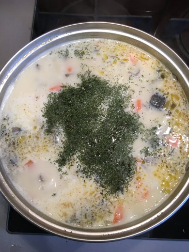 Нежный грибной суп - Шаг 7