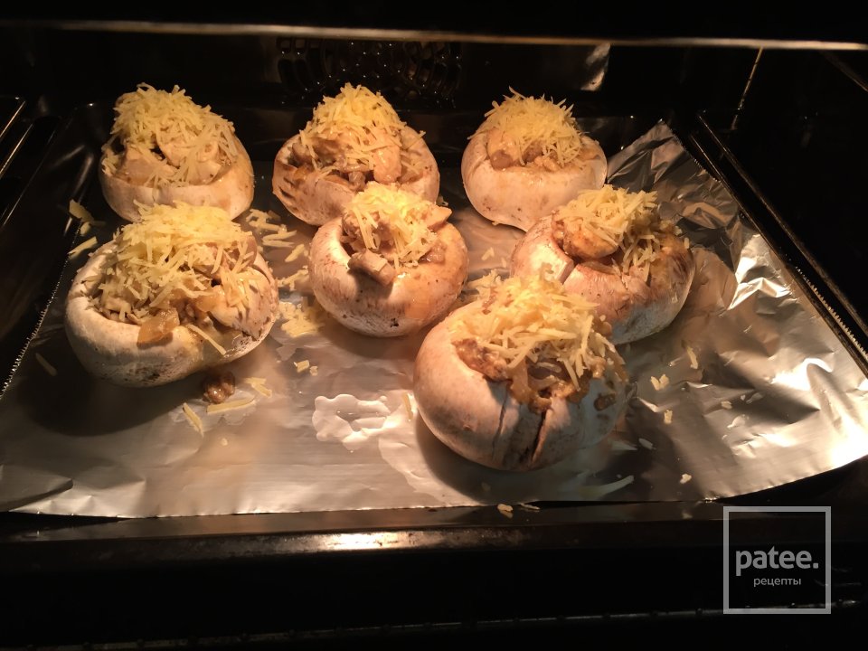 ПП Грибные шляпки , фаршированные курочкой . - Шаг 4