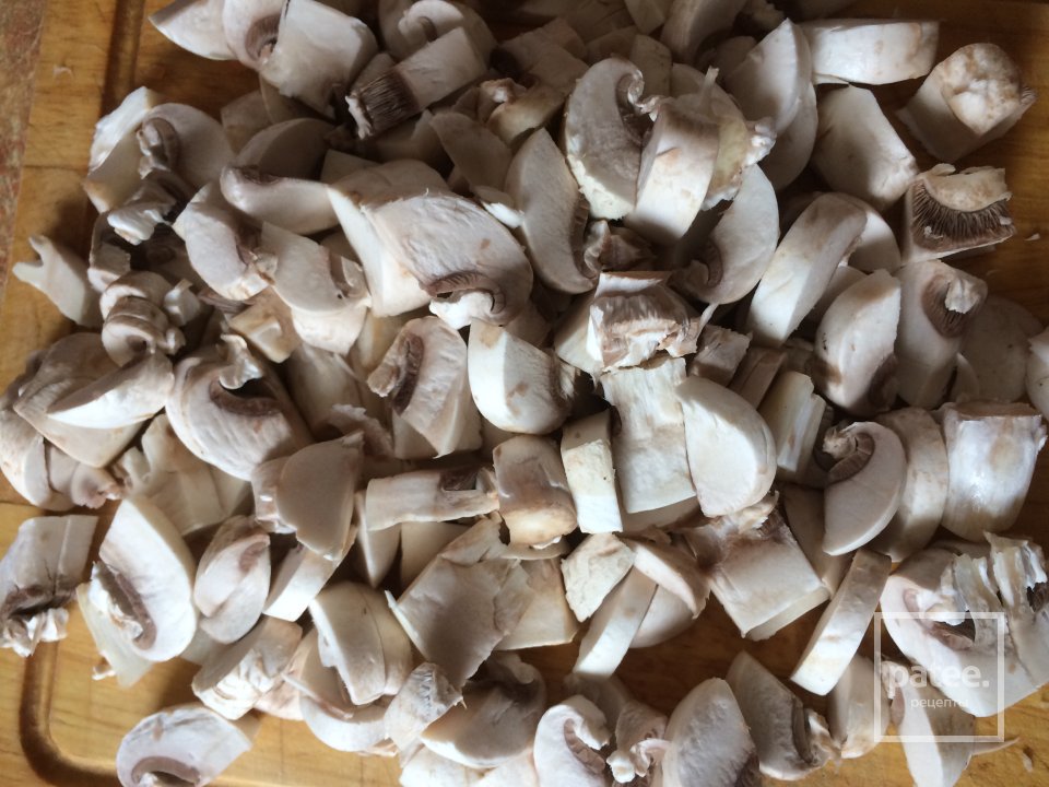 Слоёные пирожки с рыбой, грибами и рисом. - Шаг 3