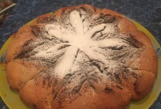 Дрожжевой маковый пирог без яиц