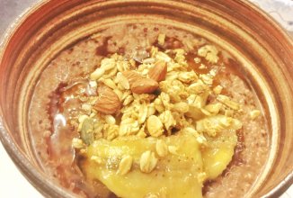 Каша с киноа и жареным бананом. Самый позитивный завтрак