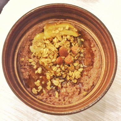 Каша с киноа и жареным бананом. Самый позитивный завтрак - Шаг 5