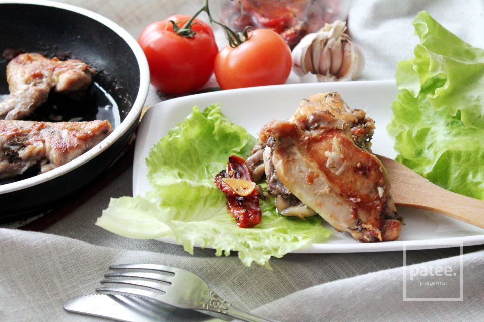 Цыпленок жареный с чесноком и тимьяном - Шаг 14