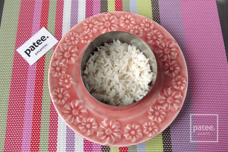 Салат с сёмгой, авокадо и рисом - Шаг 6