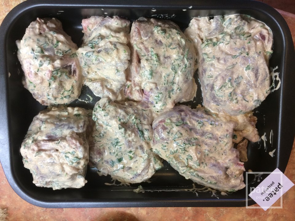 Баранина в йогуртовом маринаде с помидорами черри. - Шаг 4