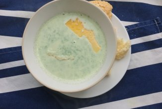 Сливочно-шпинатный крем-суп