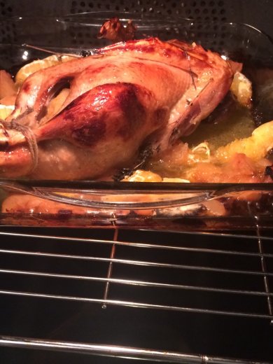 Утка с апельсинами и яблоками - Шаг 3