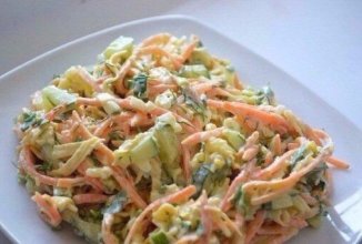 Салат из корейской морковки и курицы