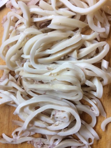 Салат из кальмаров и креветок. - Шаг 2