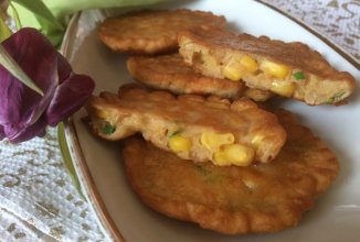 Оладья с кукурузой.